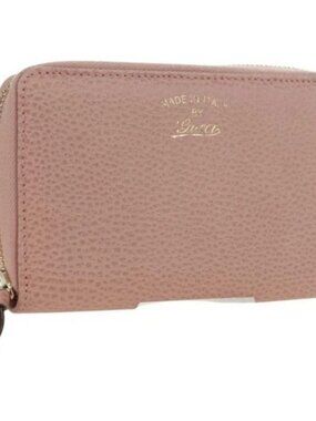 GUCCI Swing Wallet Leather Pink 354497 Auth am11608V